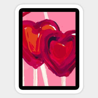 Heart Lollipop Sticker